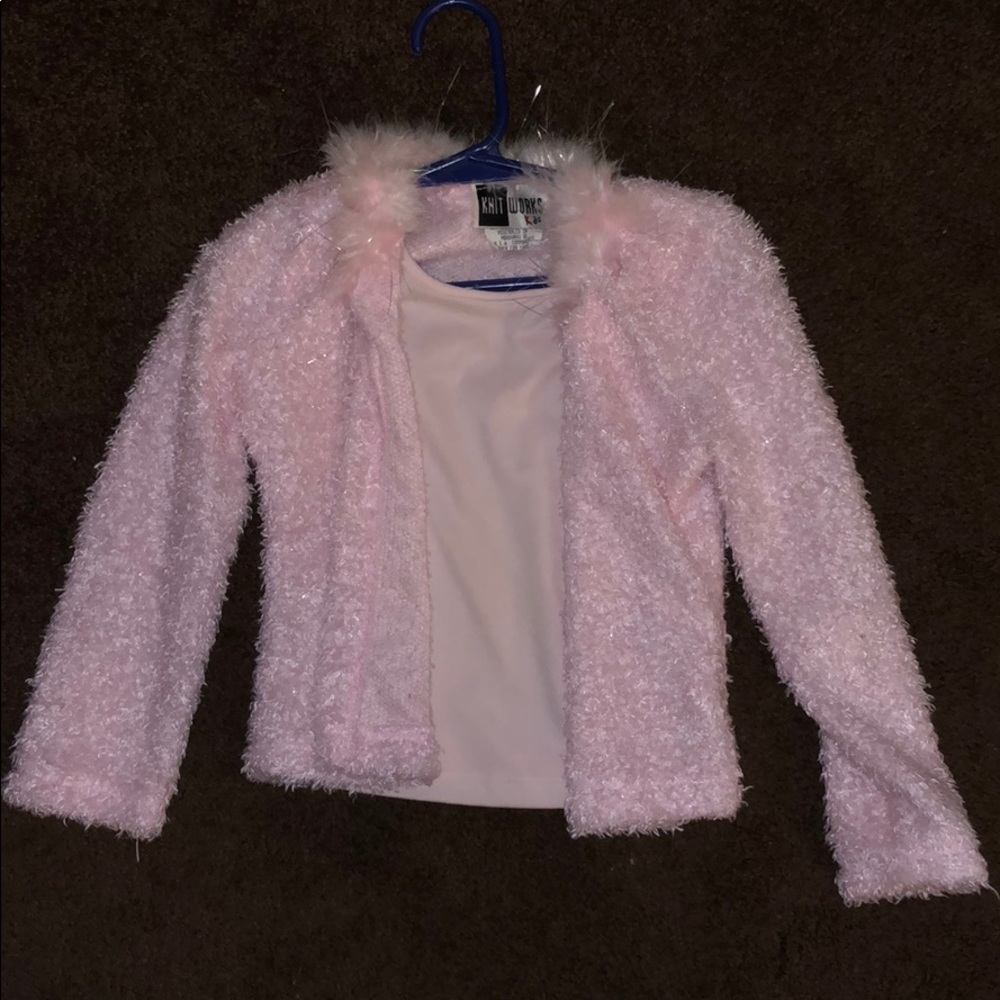 Pink, dressy little girls top.